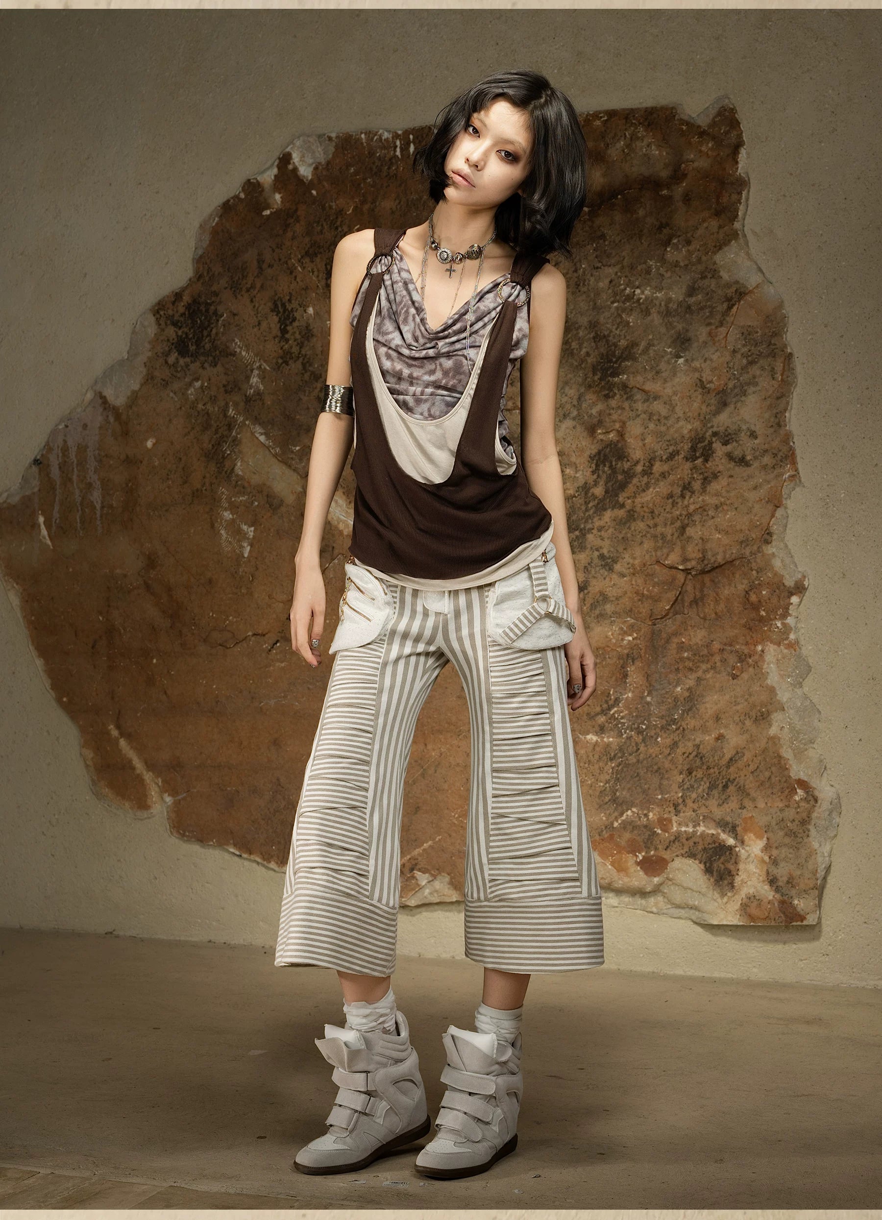 ARIADNAw Vintage Versatile Seven-Point Casual Pants