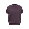 Sameuoo Crew Neck Shoulder Knit Tee