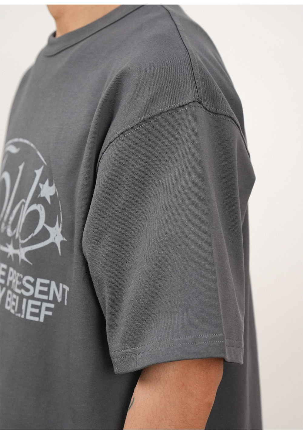 GOODLIVEABLE Digital Direct Injection LOGO Printing Loose Tee