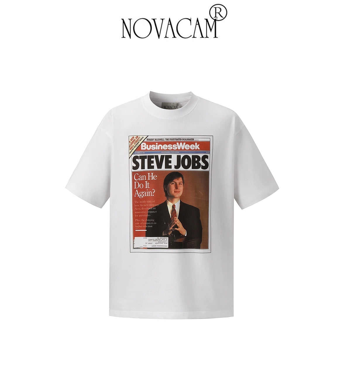 NOVACAM Retro Figure Jobs Magazine Print Tee