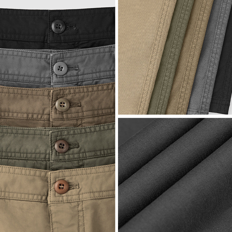 INF High Overalls Slim-fit Casual Pants