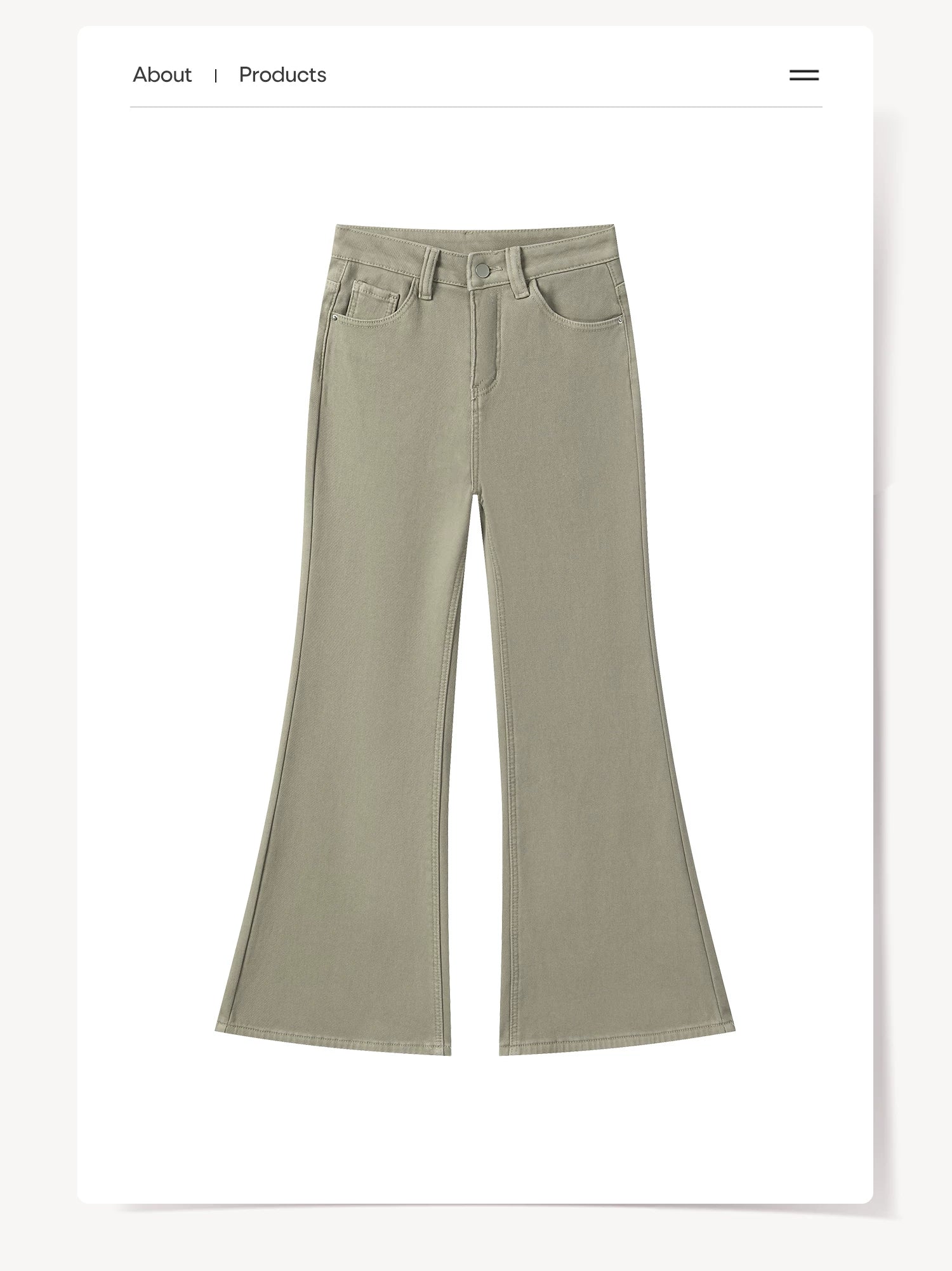 Cantonstory Vintage High Waist Skinny Jeans