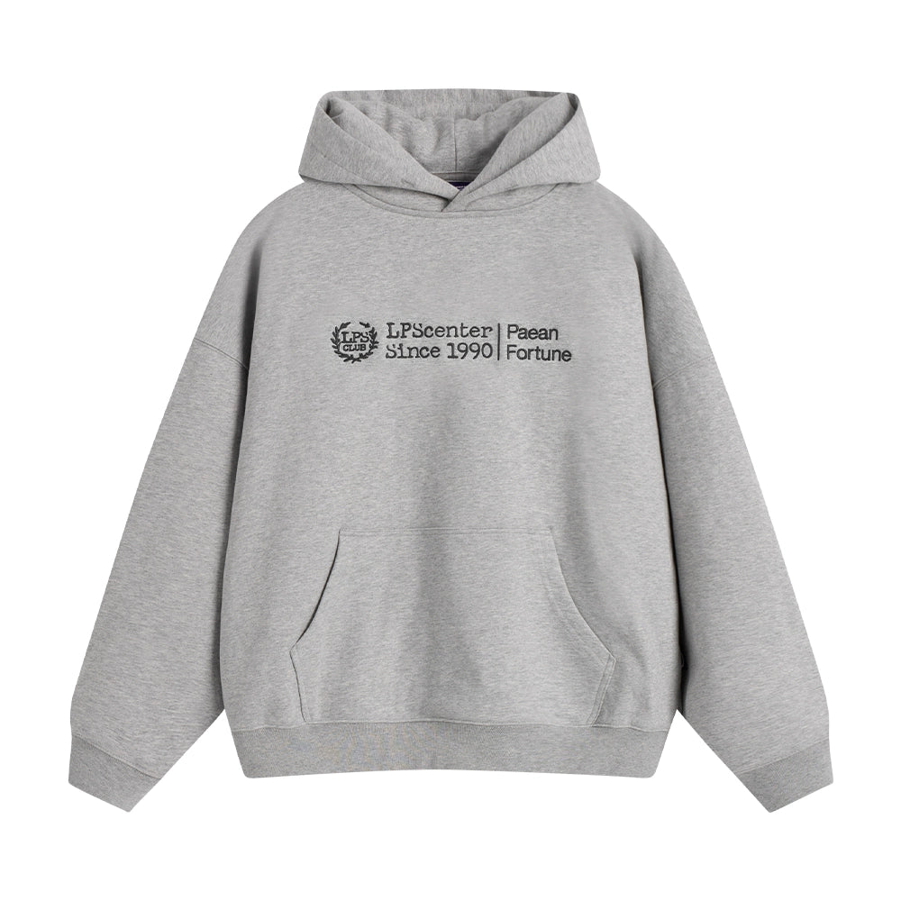 Loopsoon Vintage Alphabet Embroidered Hooded Sweater