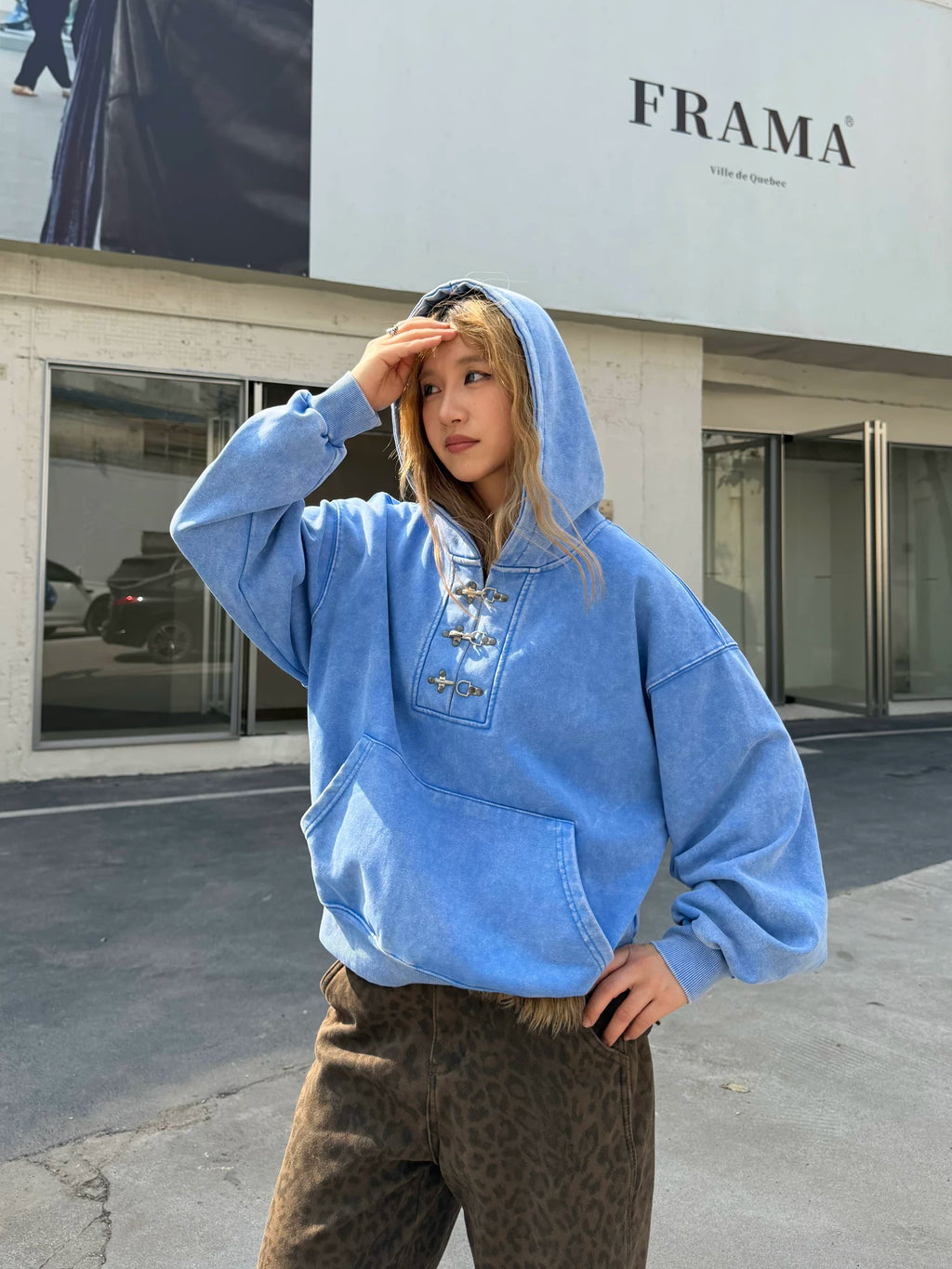 CCYE Lobster Buckle Hooded Casual Sweater