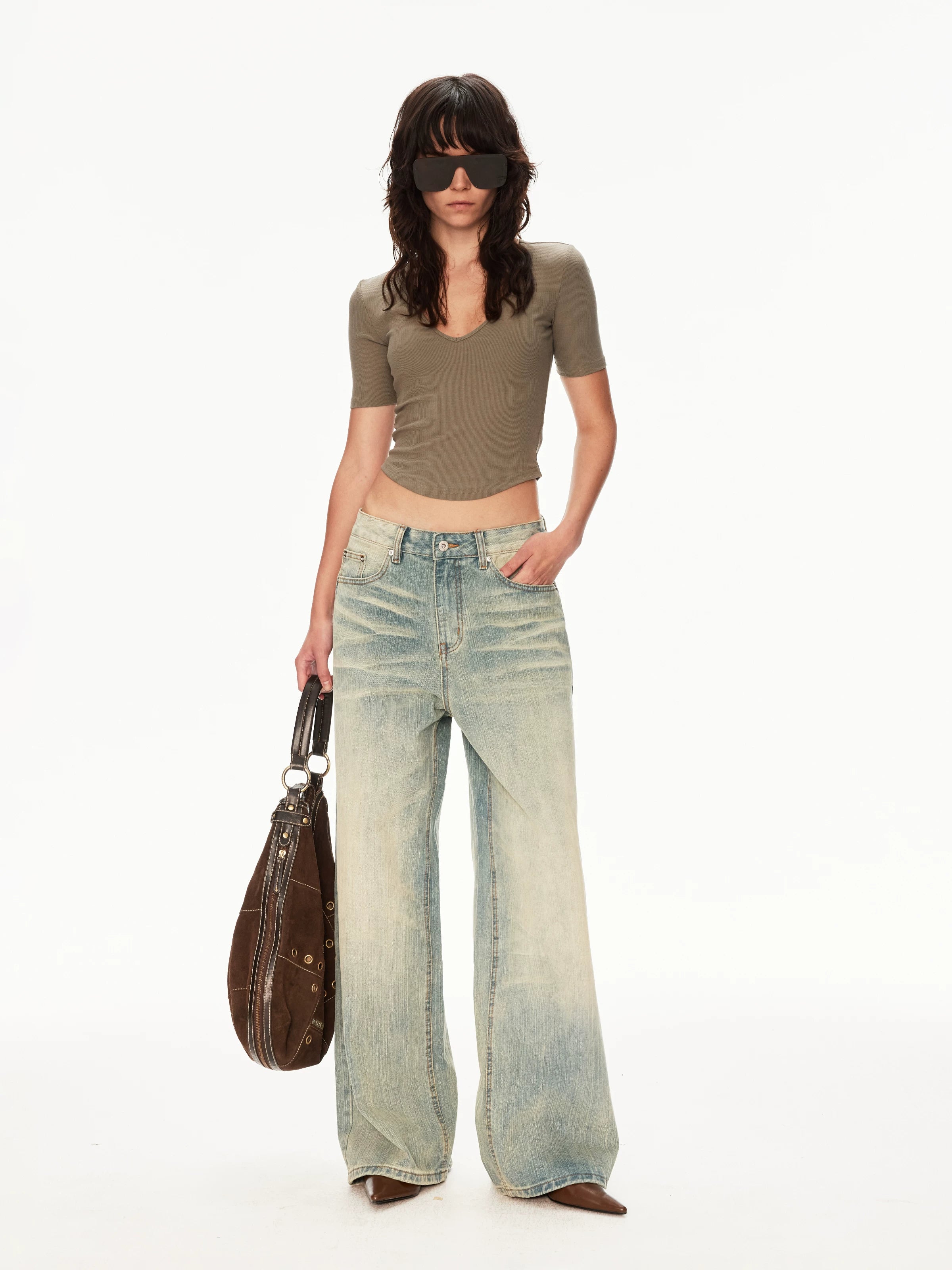 MADWITCH Vintage Loose Wide Leg Jeans