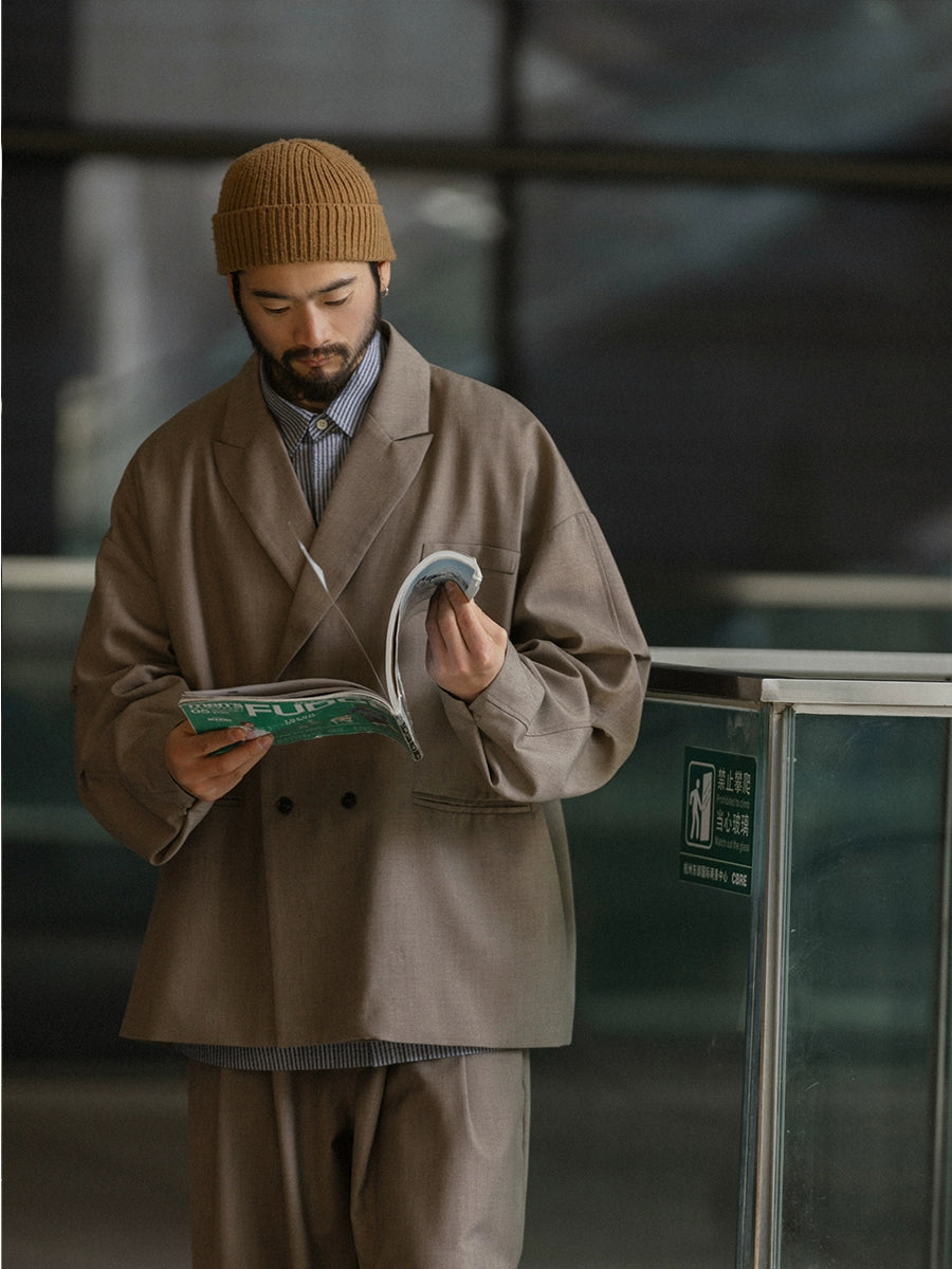 NOEARS Loose Double-breasted Loose Jacket