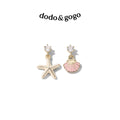 DODOGOGO Shell Starfish Earclip Earrings
