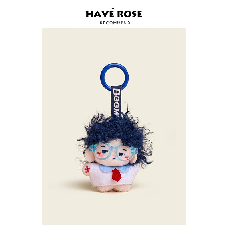HAVEROSE Fried Glasses Car Keychain Small Pendant