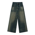 KANO Vintage Wide Leg Straight Pants Jeans