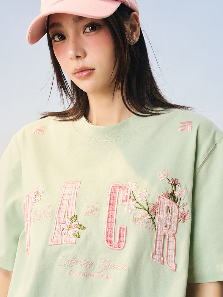 HACR Small Fragrant Sticker Embroidered Shasorona Tee