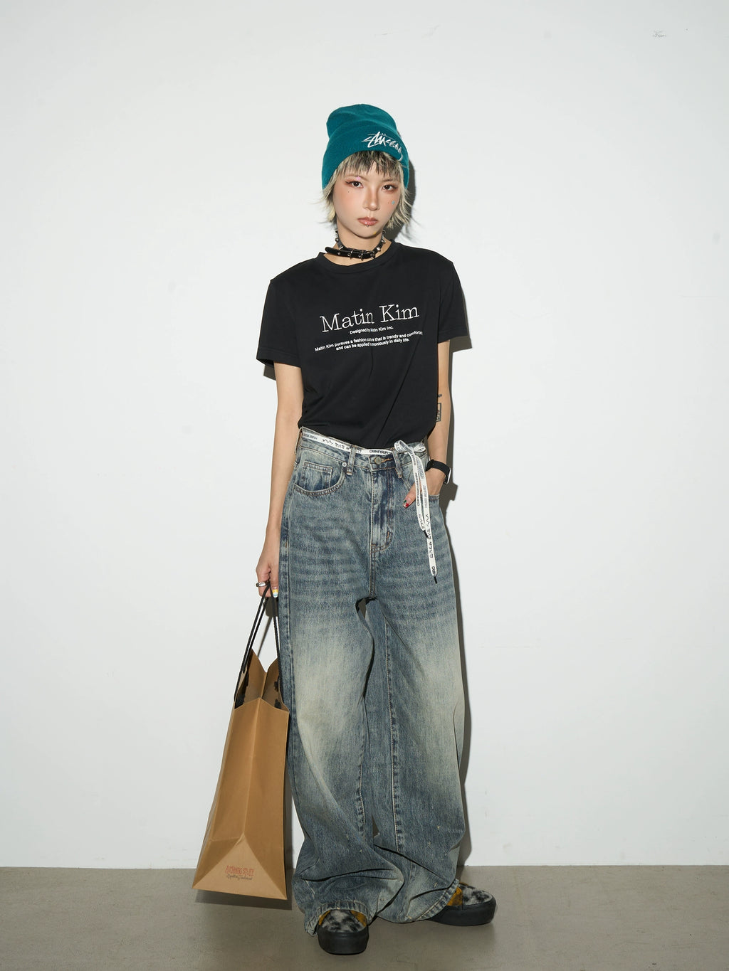 MICHINNYON Polished Straight Casual Jeans