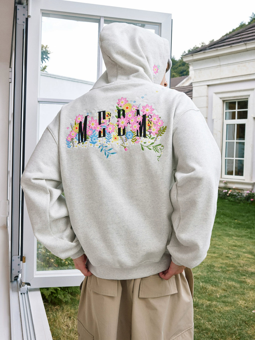 MEDM Simple Embroidered Casual Hooded Sweater