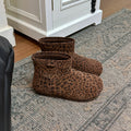 Lidaren Produced Leather Platform Thermal Fleece Bread Shoes