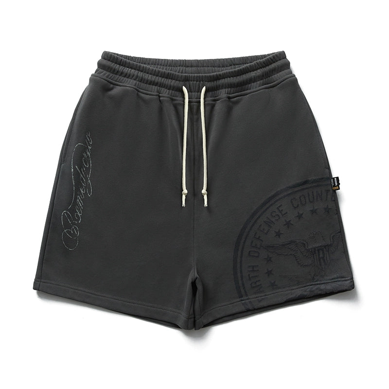 Remedy Guochao Seal Heavy Five-point Sweatpants