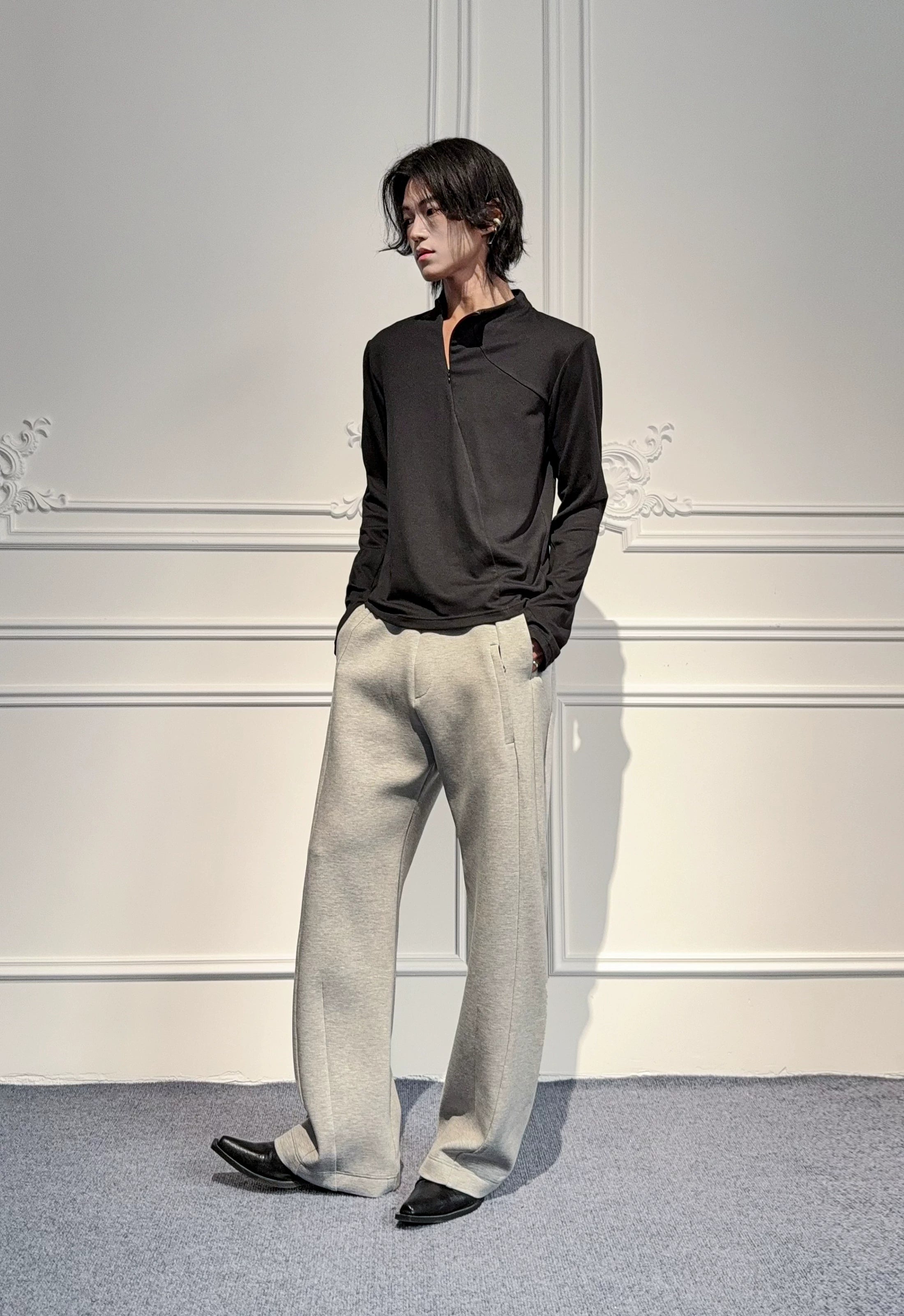 SOUTHFISH Semi-turtleneck Skin-friendly Soft Waxy Long Sleeves