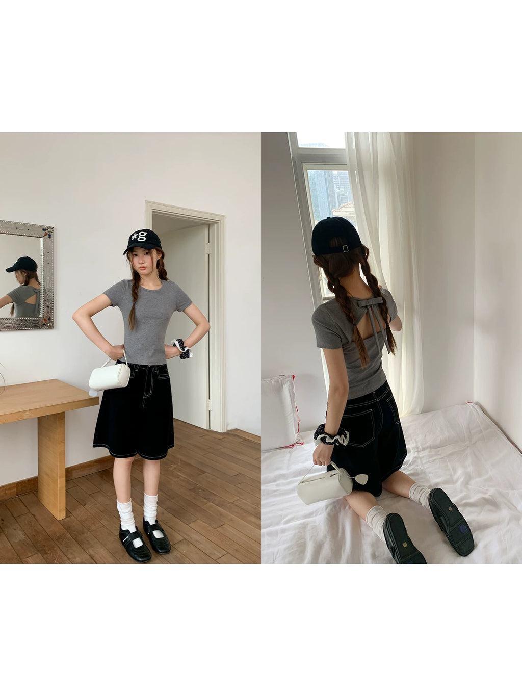 KANO Bow Back Hollow Tee