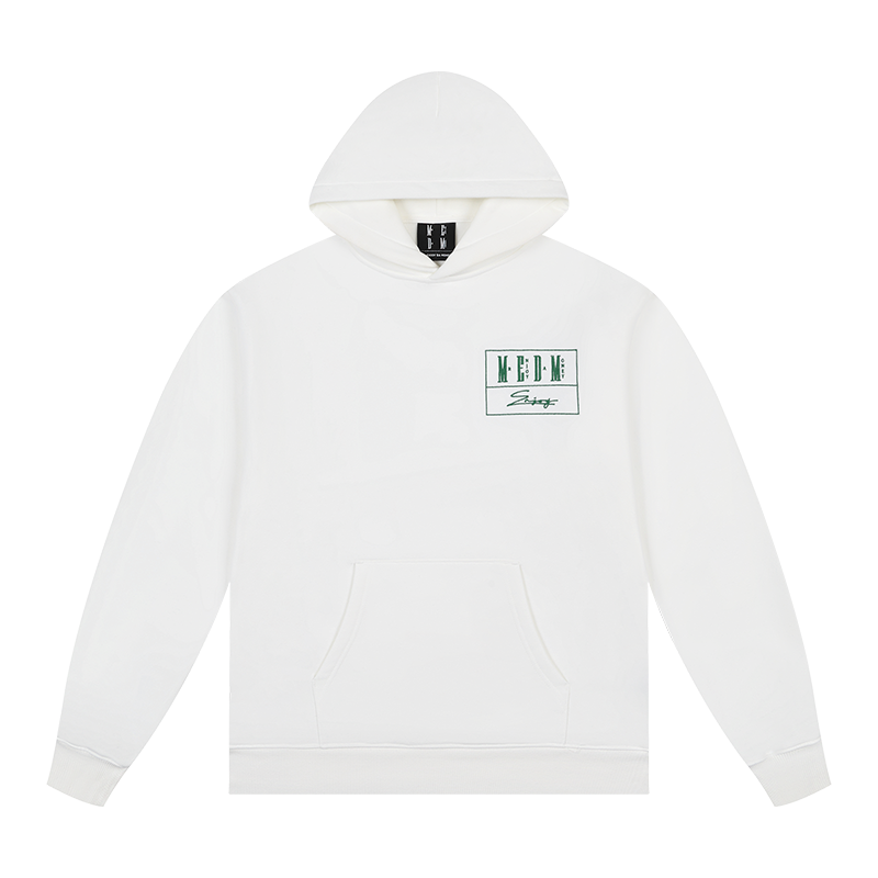 MEDM Flower-type Embroidered Hooded Sweater Casual Suit