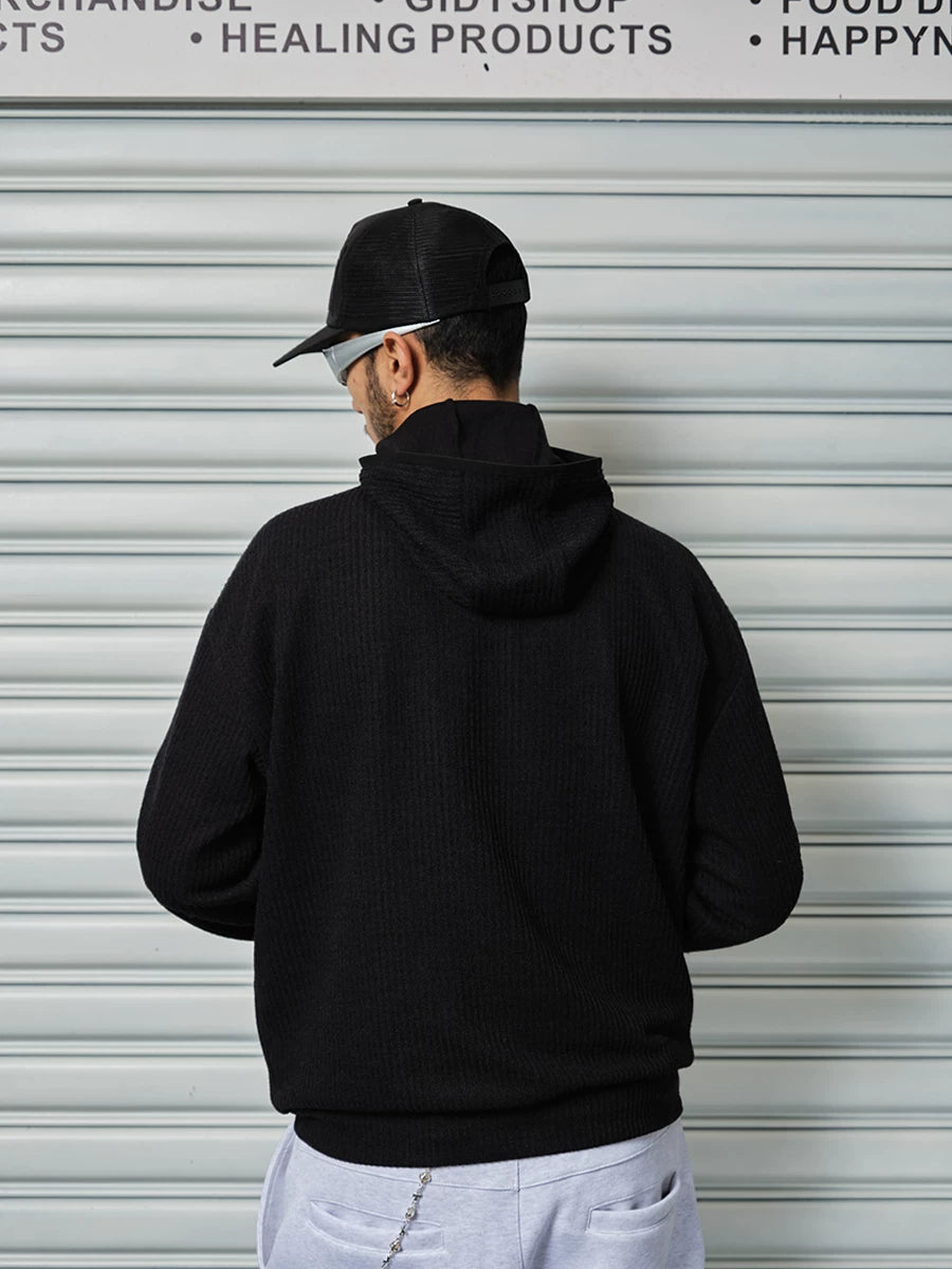 ComicTree Casual Double Zip Bottom Hooded Sweater