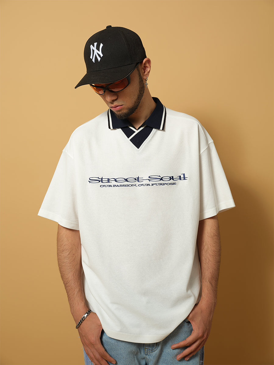 ComicTree C.t soul polo collar short Sleeve Tee