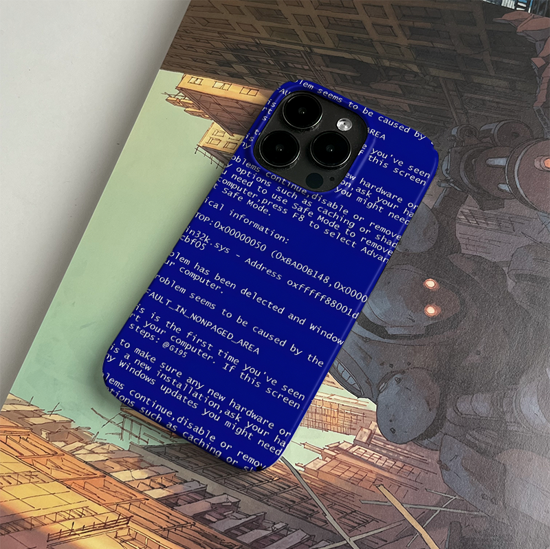 Blue screen PBCASE X OQ Iphone Case