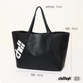 ChillHigh Leather Splicing Loose Atmosphere Shoulder Bag