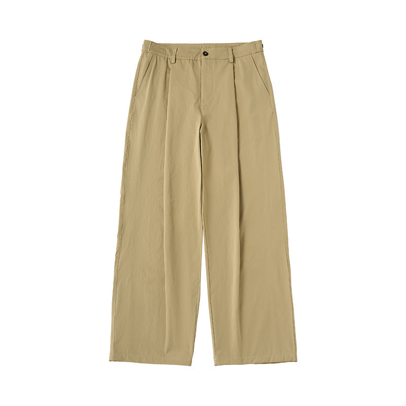 INF Elastic pleated scimitar Japanese tailoring pants