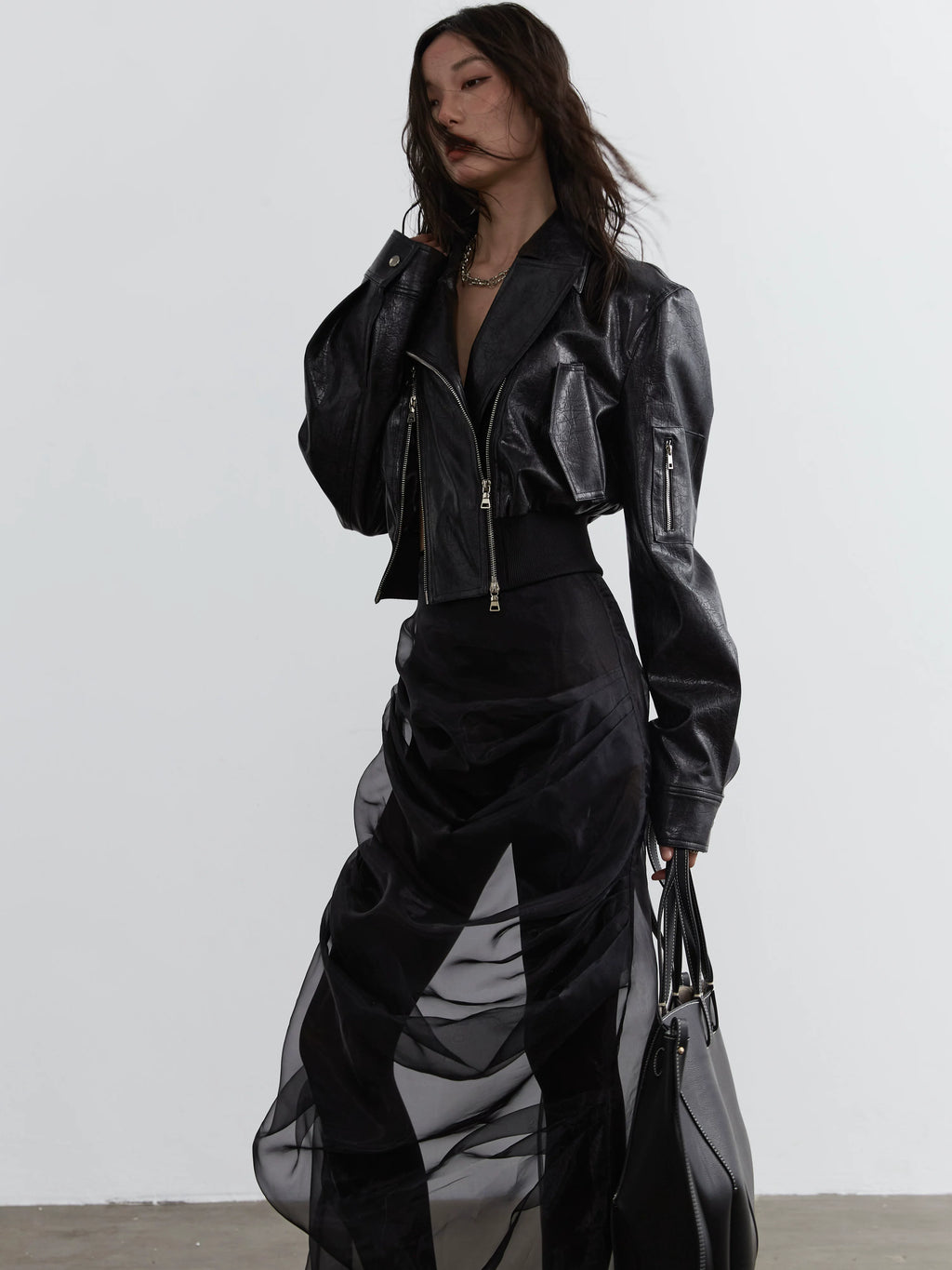 JNYLON Retro Elegant Two-piece Skirt