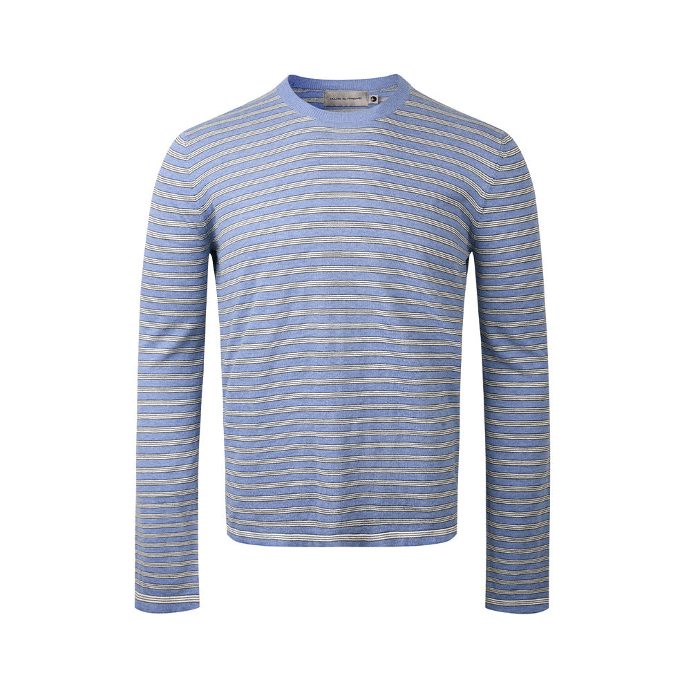 EME Striped Retro Versatile Casual Knitted Sweater