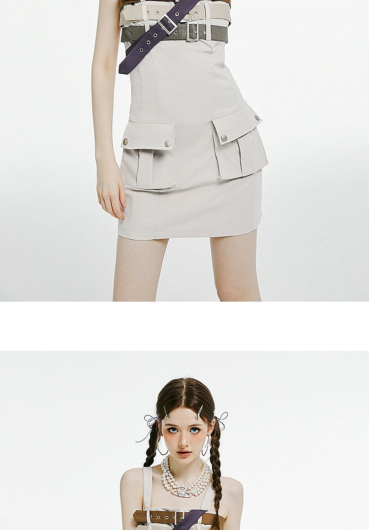 Imone Sweet Cool Functional Wind Suspender Dress