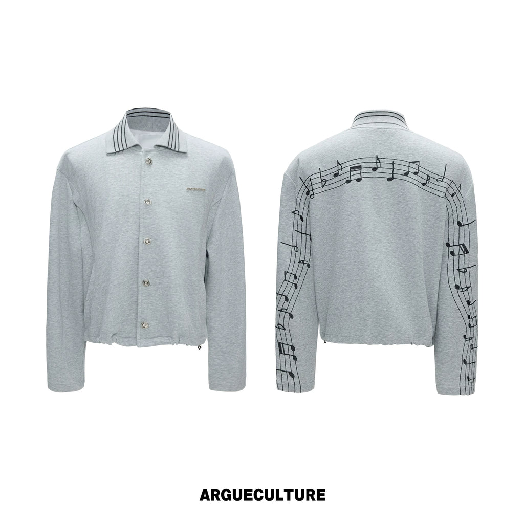 ArguECulturE Embroidered Music Note Sweater Set