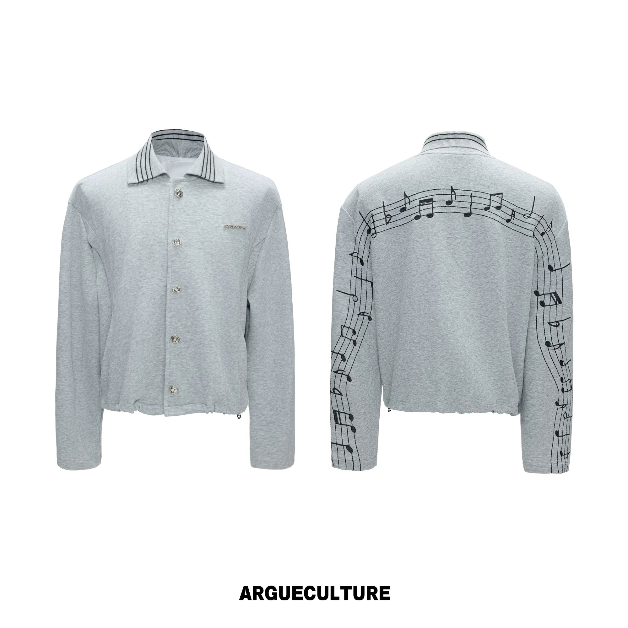 ArguECulturE Embroidered Music Note Sweater Set