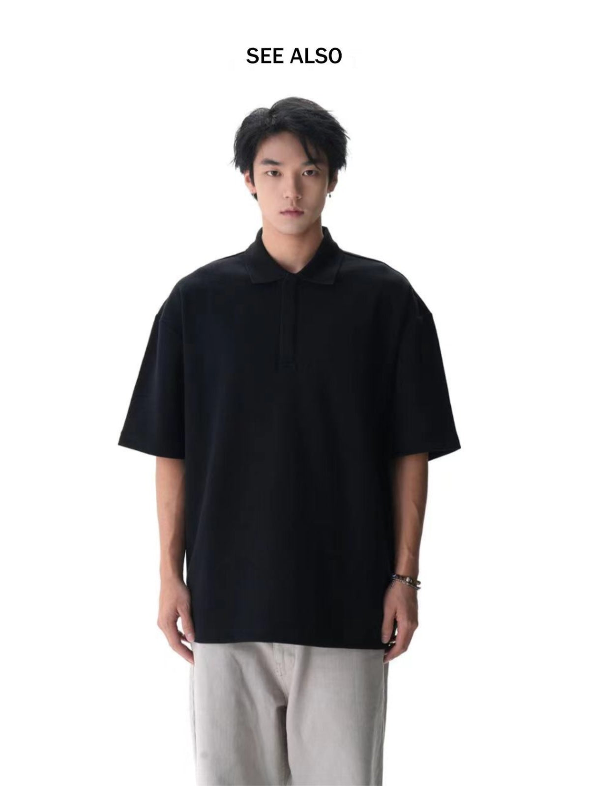 SEE ALSO Crowe hexagram button pearl cotton heavy profile Tee 3189