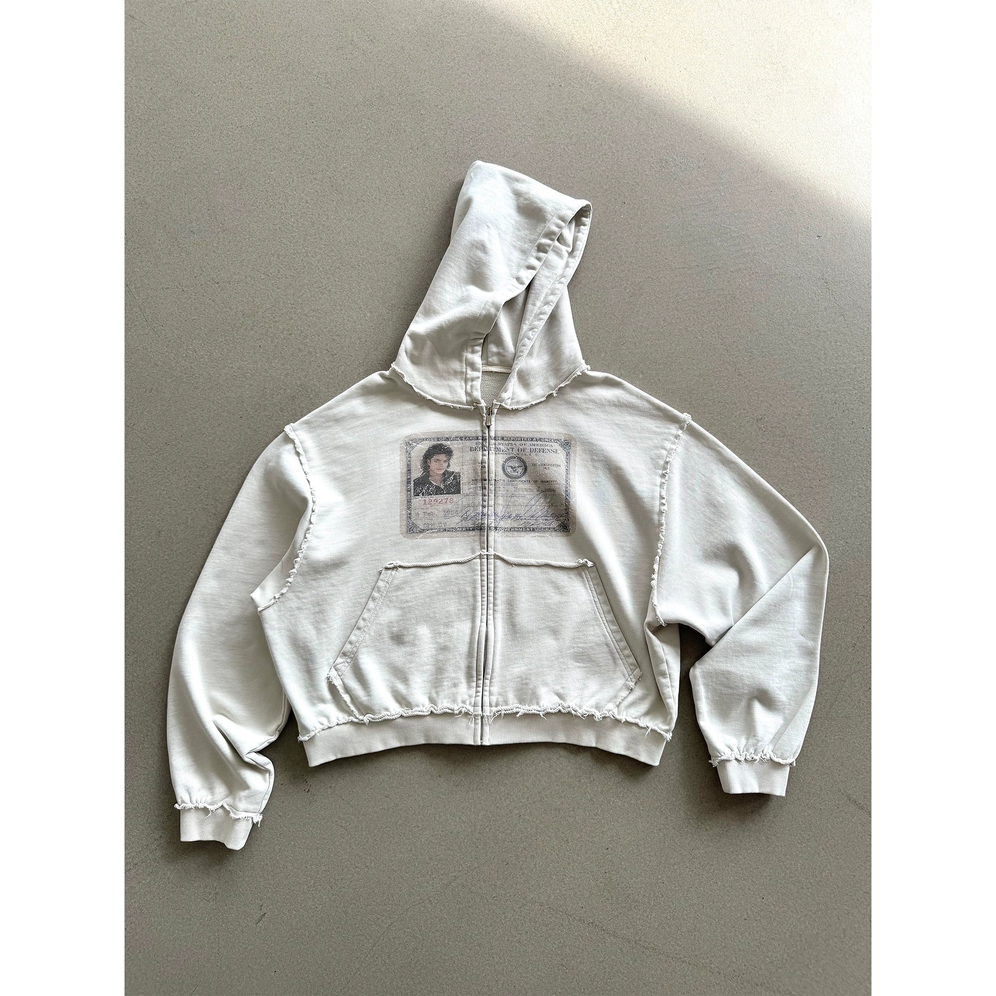 Erole Rough Edge Old Zip Hoodie Sweater