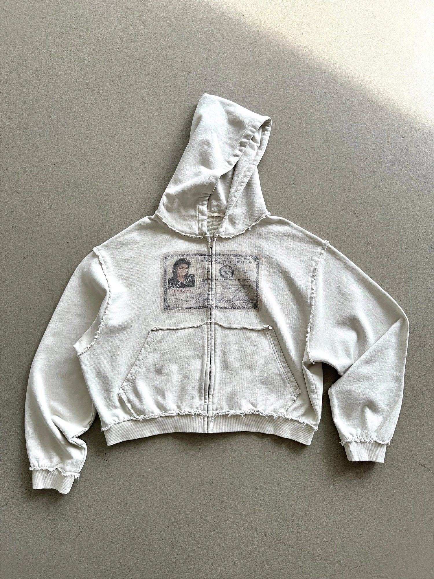 Erole Rough Edge Old Zip Hoodie Sweater