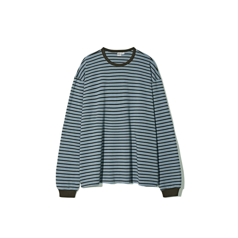 PARTIMENTO Korean Version Trendy Versatile Classic Striped Long Sleeves