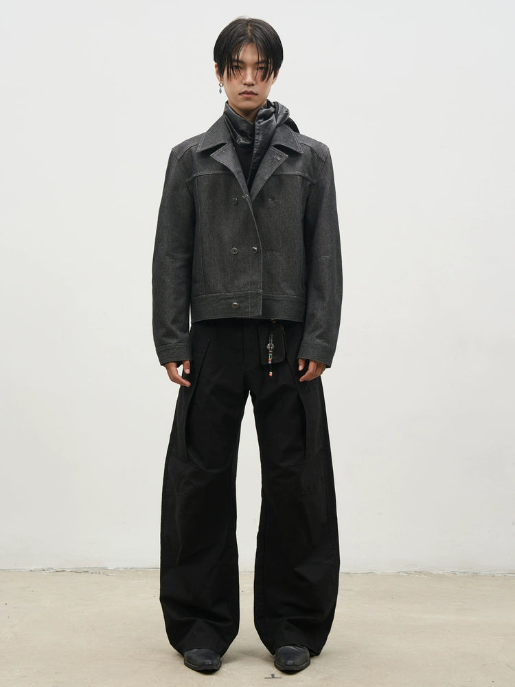 SOUTHFISH Double-breasted Front-shoulder Jacket