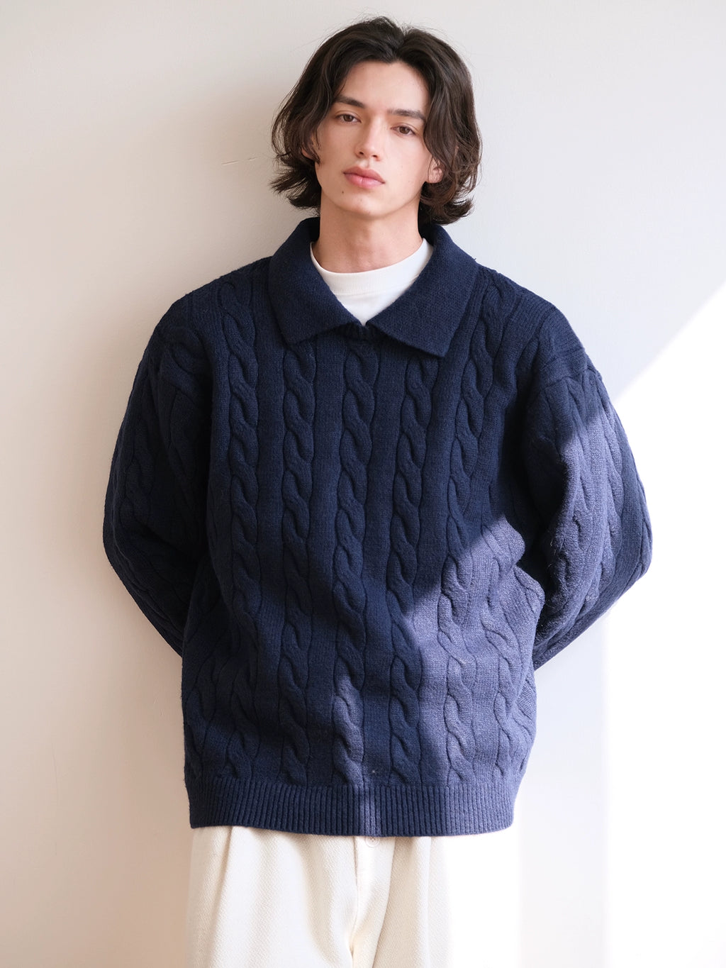 CARPEM Anti-pilling Fake Two-piece Twist Sweater