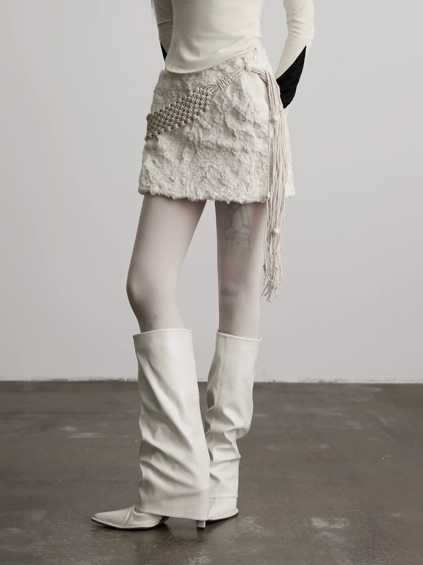 INDULGE Chain Belt Skirt