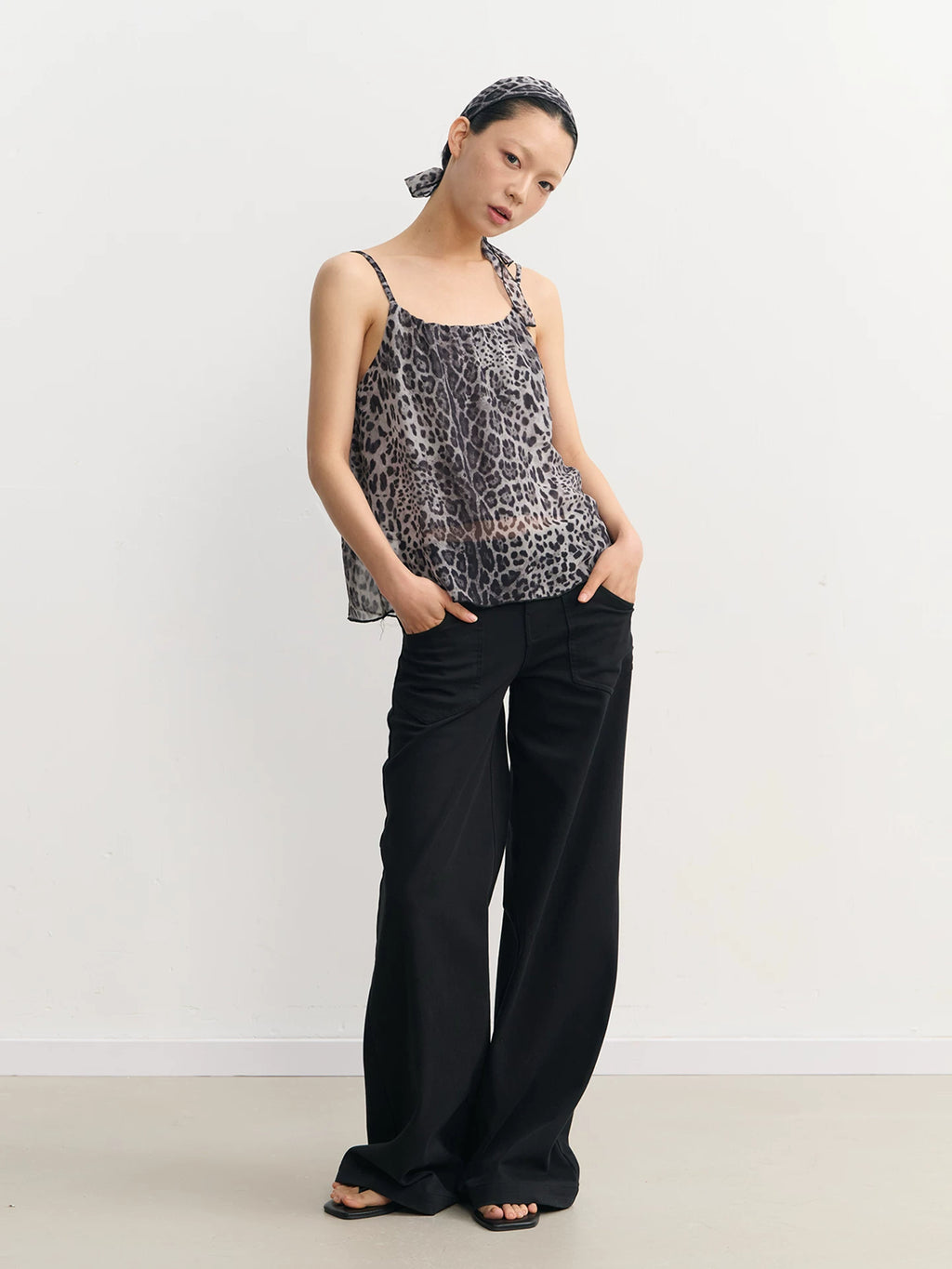 LINY LIBERTY Vintage Leopard Print Sling