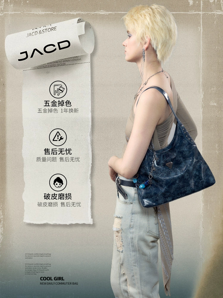 JACD Vintage Large Capacity Commuter Underarm Bag