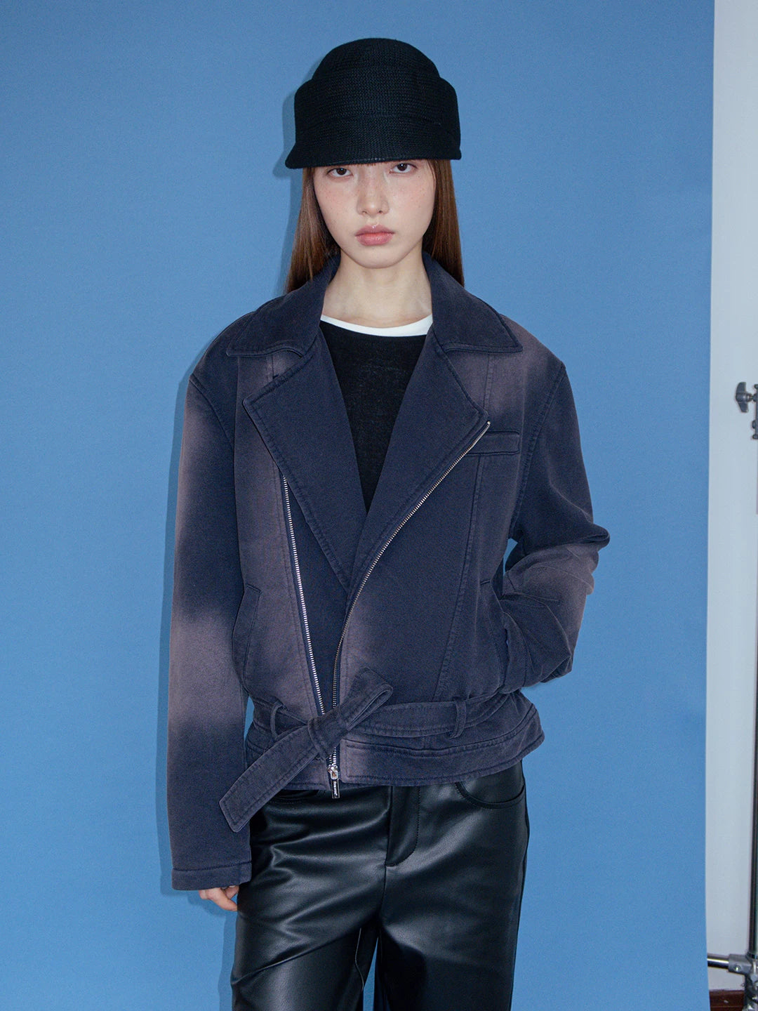 FUNKYFUN Lapel Terry Jacket