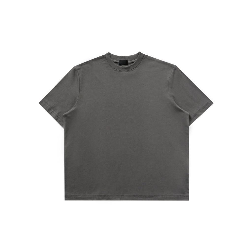 PLUS NO LOGO Small Neckline Short Wide Cool Tee