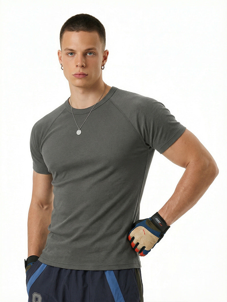 Inflation Stretch Skinny Navy Short Sleeve T-Shirt