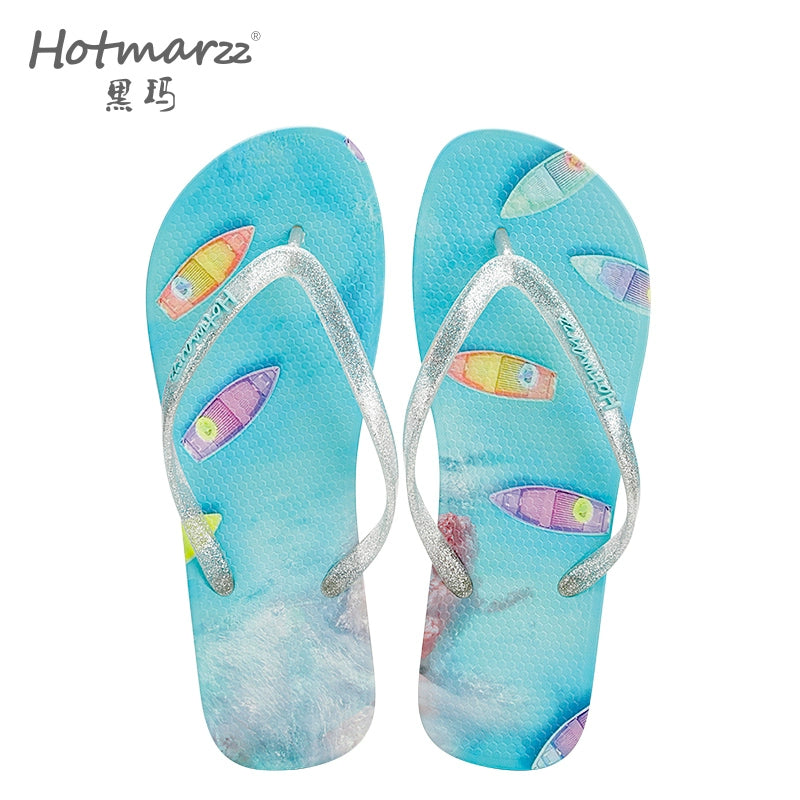 Hotmarzz Fashion Non-slip Outdoor Plywood Slippers