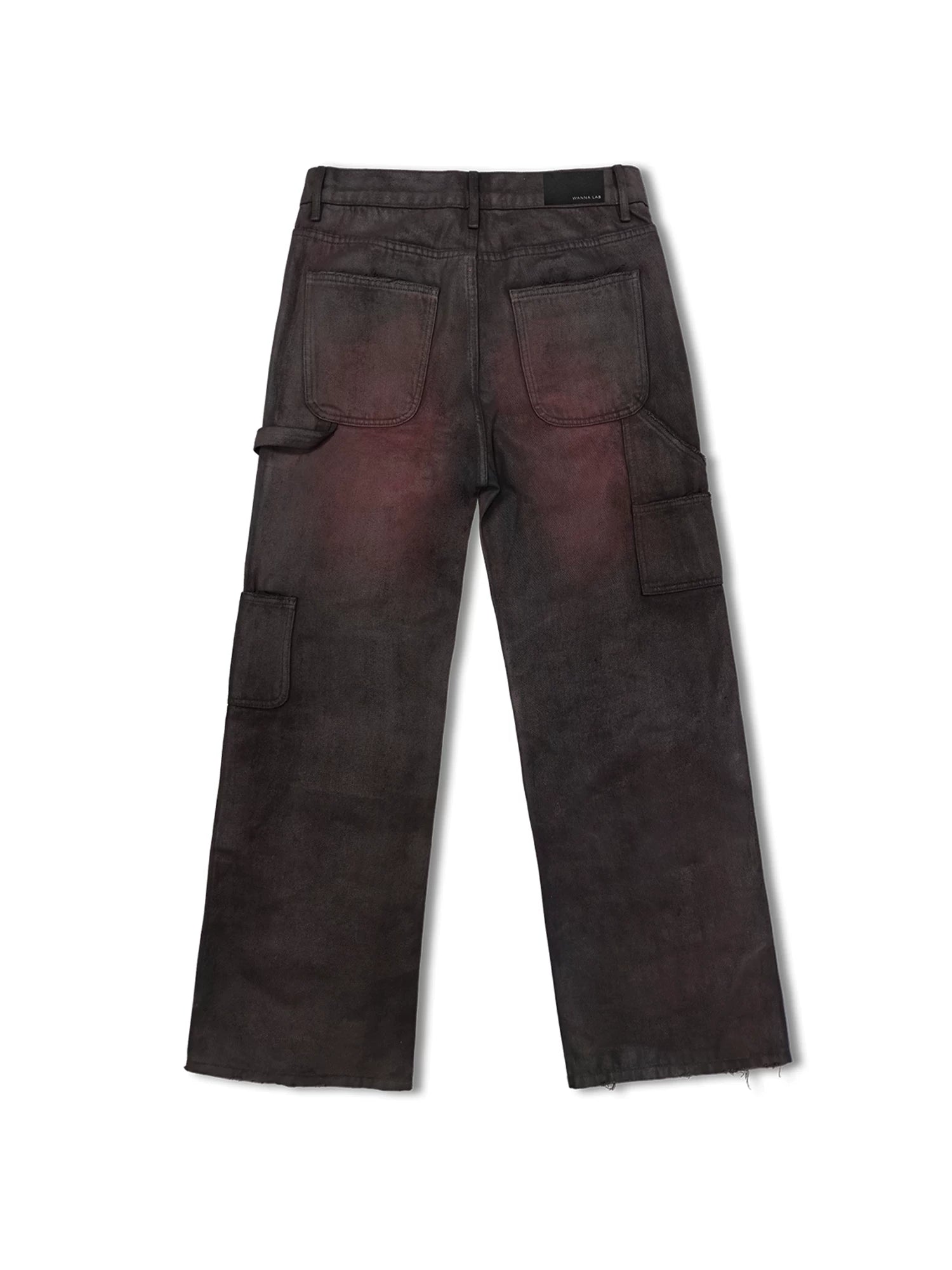 WANNA LAB Vintage Straight Casual Overalls