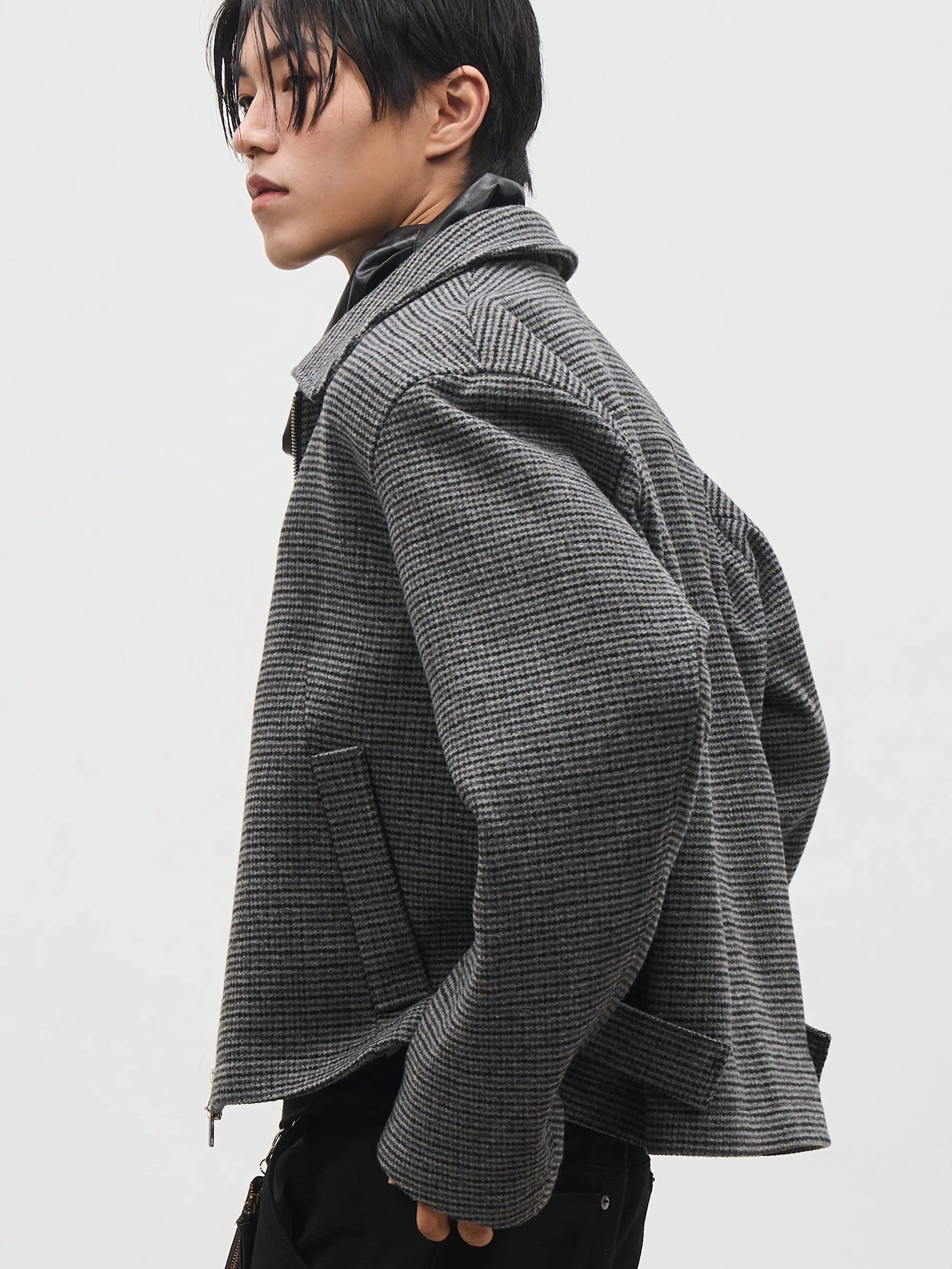 SOUTHFISH Korean High-end Retro Polished Short Jacket