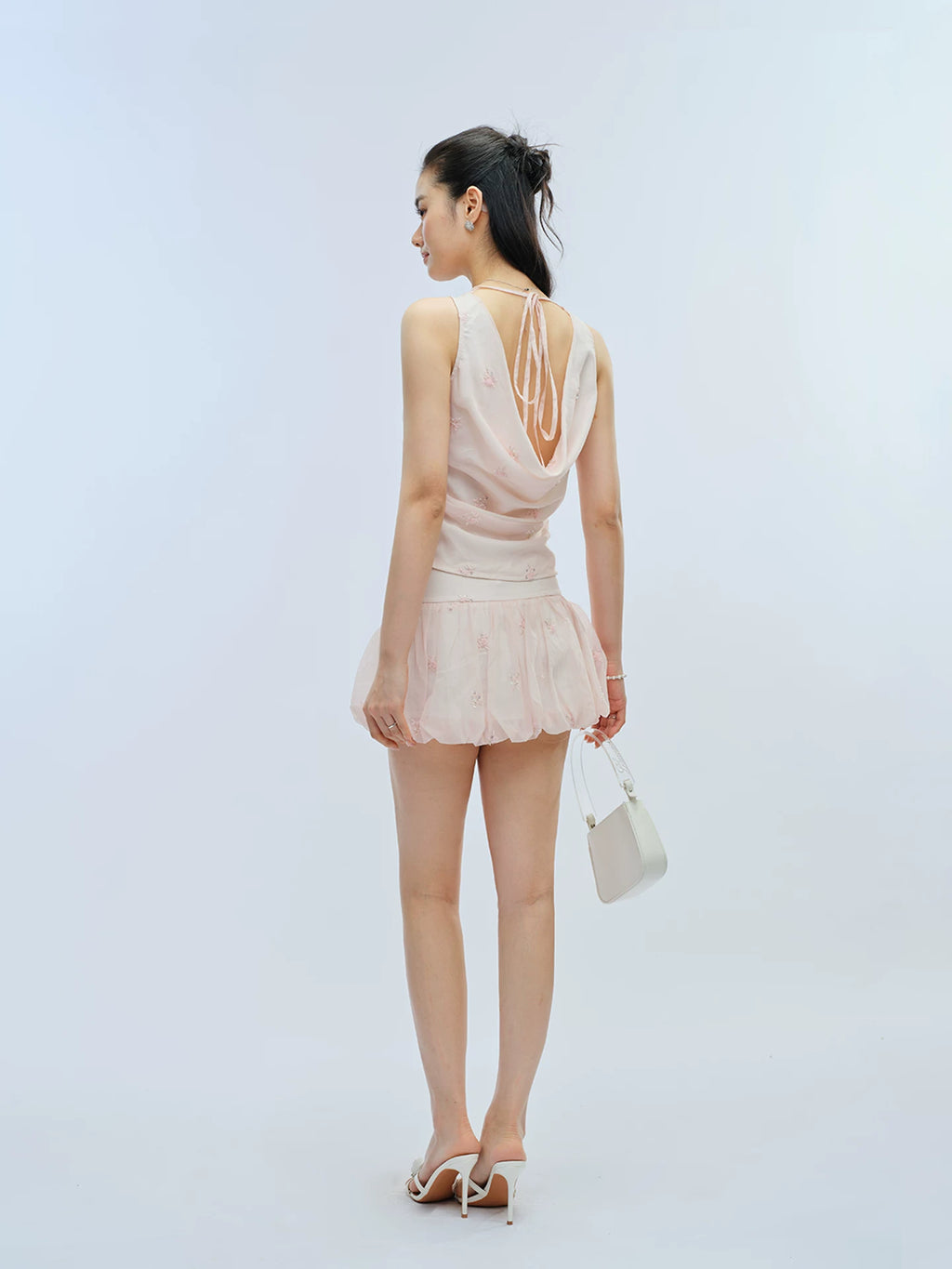 J TheChosen Embroidered Suspender Vest Dress Set
