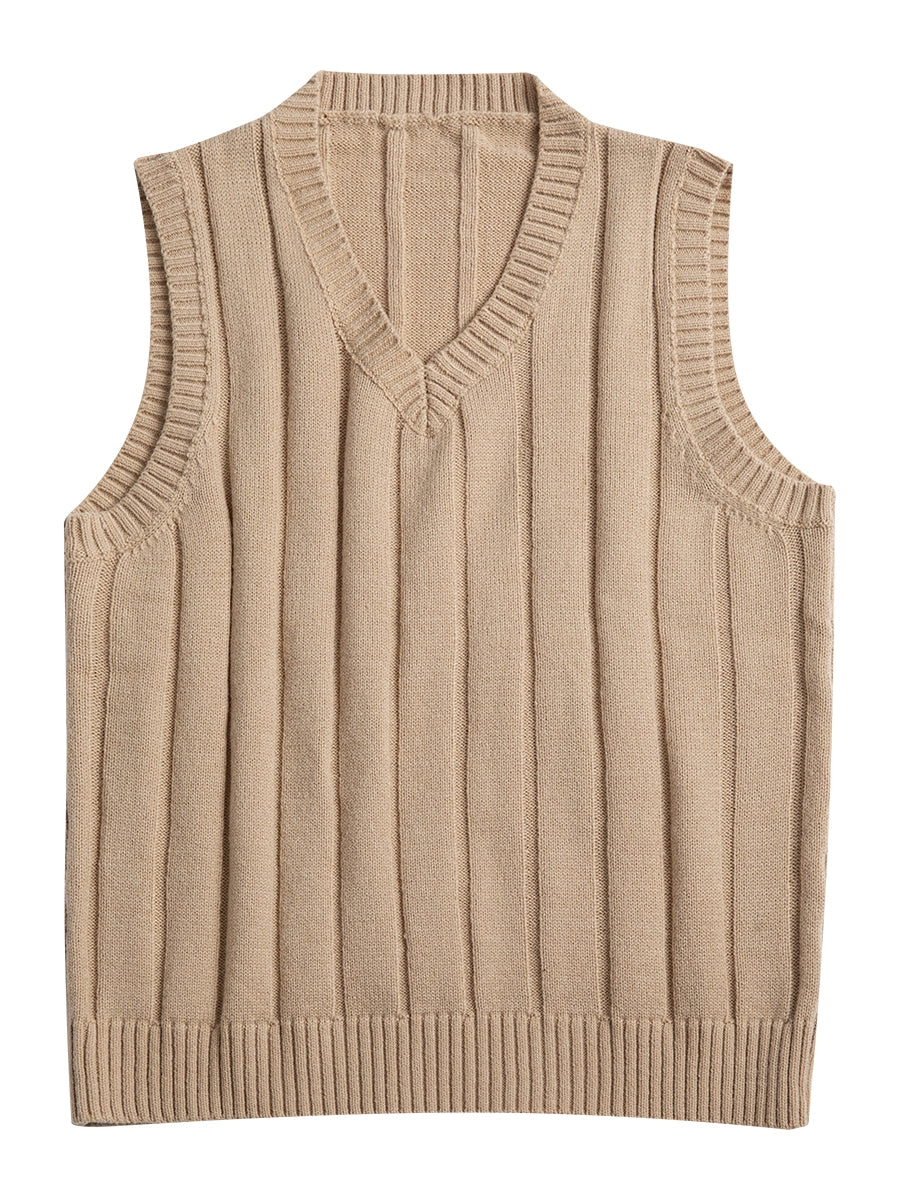 SOARIN College Style Versatile Sleeveless Sweater Vest