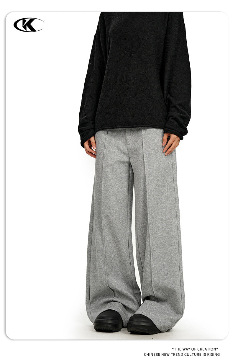 11KN Retro Straight Simple Casual Pants