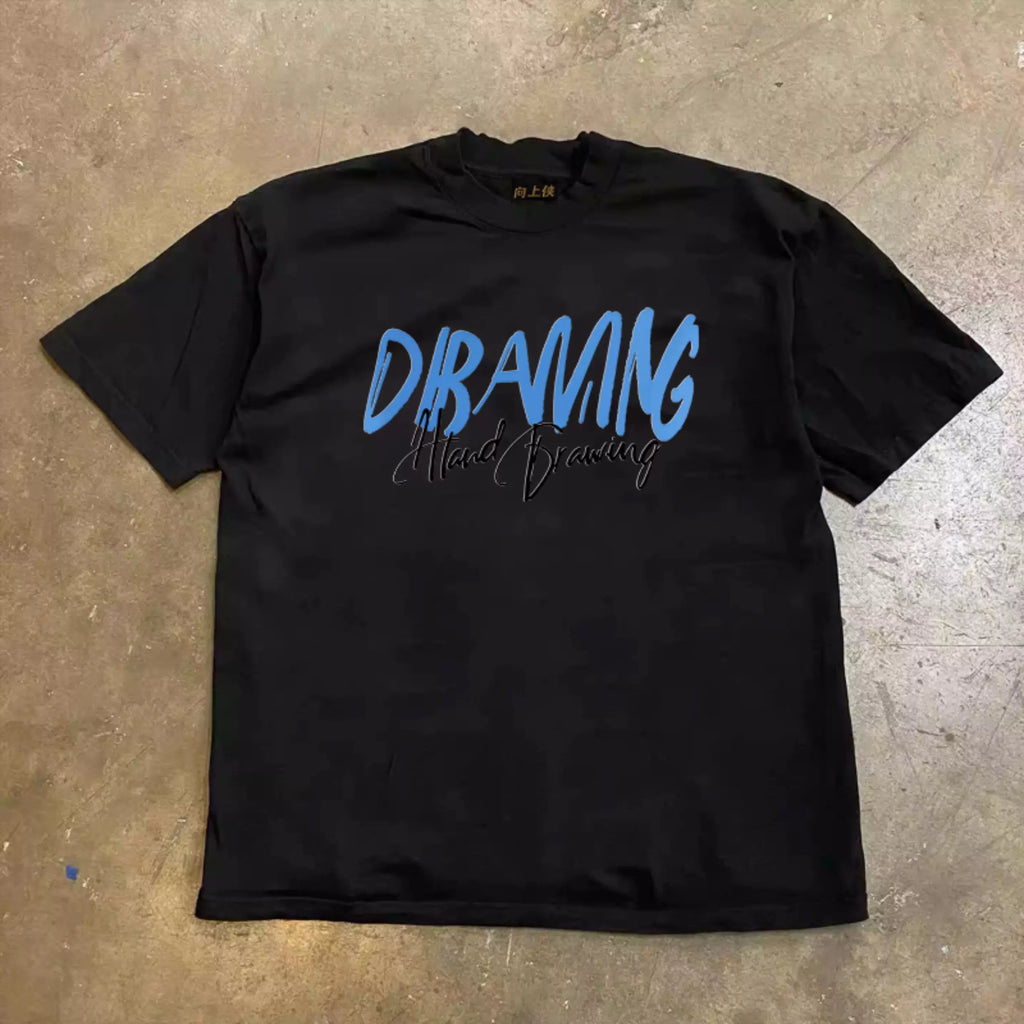 UPUPXIA Lightning Printing Casual Tee